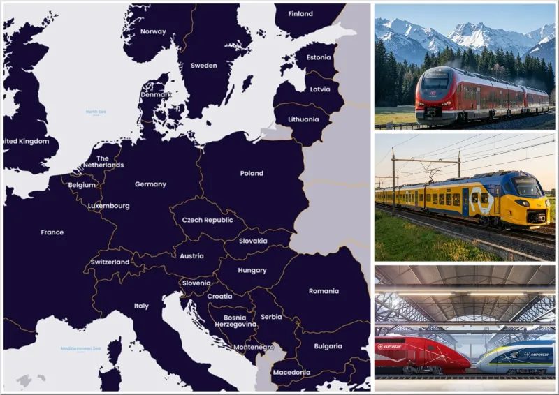 Weekend Train Trip in Europe