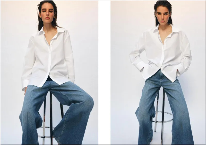 Zara ZW Collection Poplin Shirt