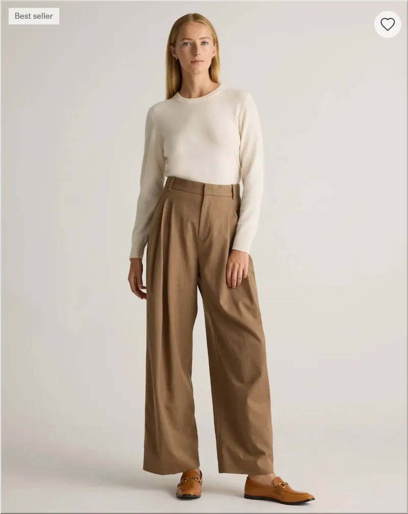 Quince Mongolian Cashmere Crewneck Sweater