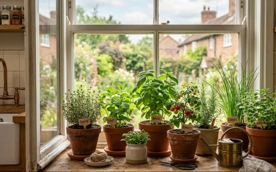 Kitchen Windowsill Herb Garden: What to Grow for Tea, Food, and Fresh Aroma